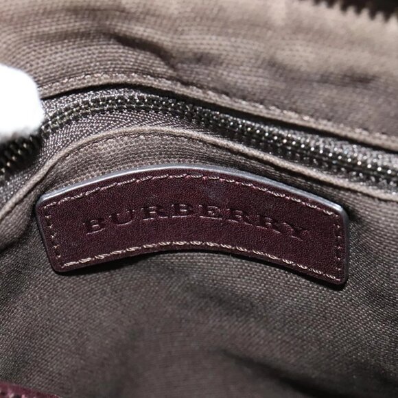 BURBERRY Nova Check Hand Bag PVC Beige Auth - Picture 9 of 16